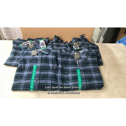 85 - 5X GENTS NEW GRAYERS HERITAGE FLANNEL SHIRTS / XL / D