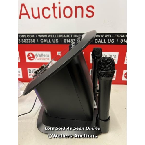 8001 - SINGING MACHINE ISM9010 PORTABLE KARAOKE / POWERS UP / MINIMAL SIGNS OF USE / CONNECTS TO WIFI / NOT... 