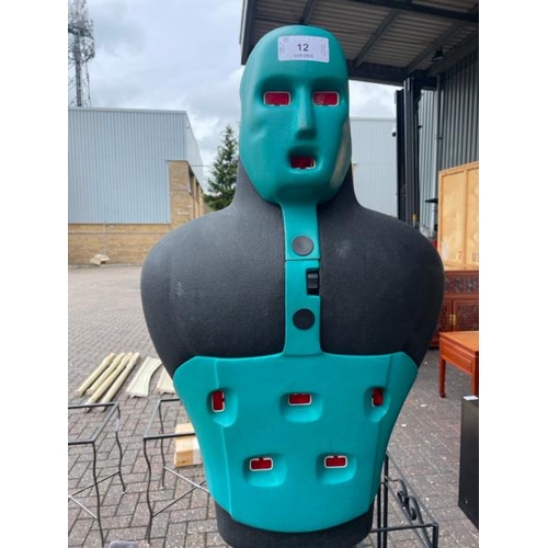 12 - SLAM MAN INTERACTIVE PUNCH DUMMY / 183CM HIGH X 48CM WIDE / CONTAINER NO: 70216