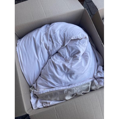 40 - X3 BOXES OF ASSORTED BEDDING AND DUVETS / CONTAINER NO: 110343