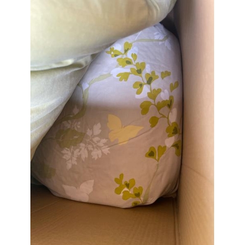 40 - X3 BOXES OF ASSORTED BEDDING AND DUVETS / CONTAINER NO: 110343