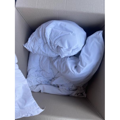 40 - X3 BOXES OF ASSORTED BEDDING AND DUVETS / CONTAINER NO: 110343