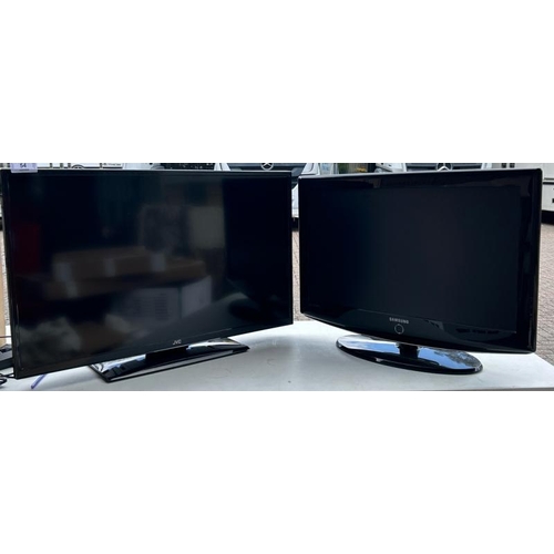 54 - A SAMSUNG LE32R87BD LCD TV AND A JVC LT-40DG51J LCD TV, BOTH UNTESTED / CONTAINER NO: 110343