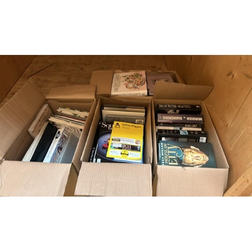 2 - SELF STORAGE CONTAINER FULL OF HOUSEHOLD RELATED GOODS INCL. VERY LARGE QUANTITY OF MOSTLY HARDBACK ... 