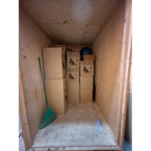 2 - SELF STORAGE CONTAINER FULL OF HOUSEHOLD RELATED GOODS INCL. VERY LARGE QUANTITY OF MOSTLY HARDBACK ... 