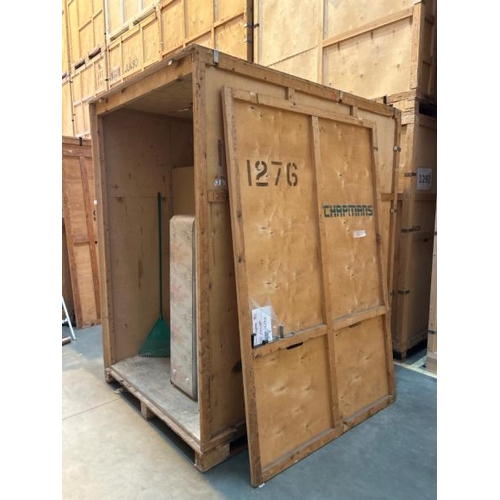 2 - SELF STORAGE CONTAINER FULL OF HOUSEHOLD RELATED GOODS INCL. VERY LARGE QUANTITY OF MOSTLY HARDBACK ... 