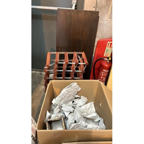 3 - SELF STORAGE CONTAINER FULL OF HOUSEHOLD RELATED GOODS INCL. LARGE QUANTITY OF CUTLERY CROCKERY, WIN... 