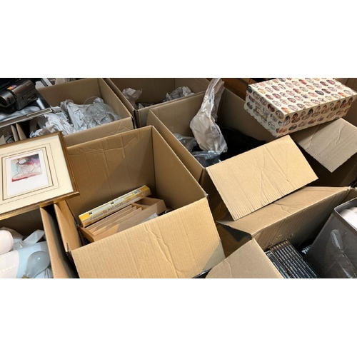 3 - SELF STORAGE CONTAINER FULL OF HOUSEHOLD RELATED GOODS INCL. LARGE QUANTITY OF CUTLERY CROCKERY, WIN... 