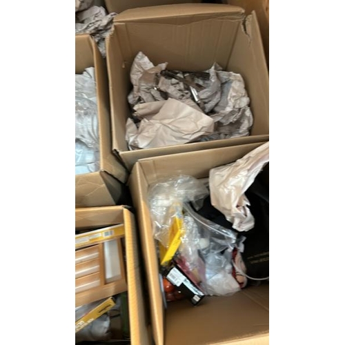 3 - SELF STORAGE CONTAINER FULL OF HOUSEHOLD RELATED GOODS INCL. LARGE QUANTITY OF CUTLERY CROCKERY, WIN... 