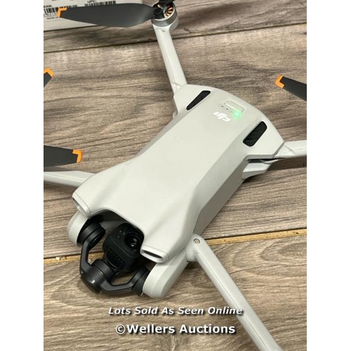 8014 - DJI MINI 3 DRONE WITH DJI REMOTE CONTROL / POWERS UP / SIGNS OF USE / BOUND TO PREVIOUS OWNER BUT ST... 