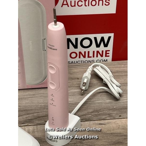 8020 - PHILIPS SONICARE PROTECTIVECLEAN 5100 TOOTHBRUSH PINK HX6856/29 / POWERS UP / APPEARS NEW OPEN BOX /... 