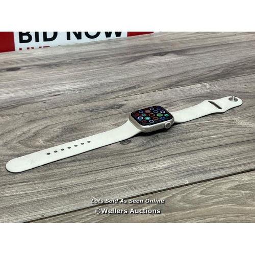 8040 - APPLE WATCH SERIES 8 / GPS / 41MM / STARLIGHT ALUMINIUM CASE WITH STARLIGHT SPORT BAND / MNP63B/A / ... 