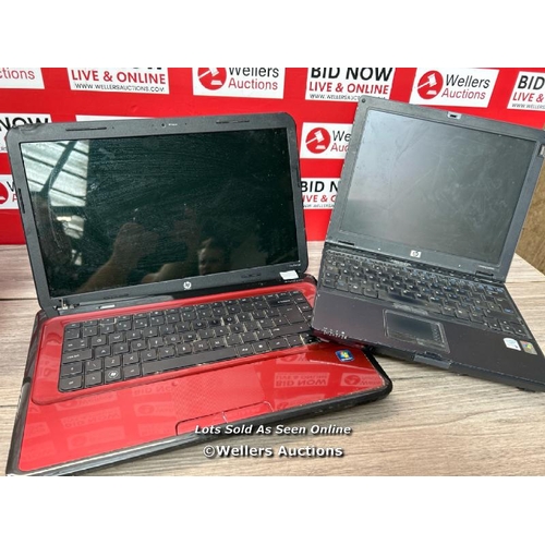 8103 - 2X HP LAPTOPS INCLUDING HP PAVILION AND HP COMPAQ NC4400, BOTH AS FOUND FOR SPARES AND REPAIRS  / T2... 