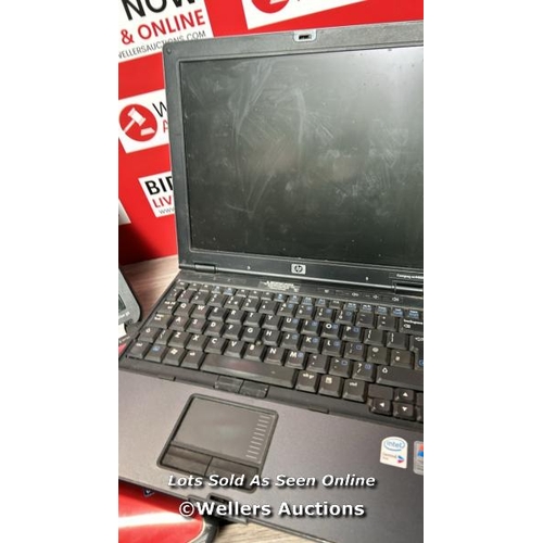 8103 - 2X HP LAPTOPS INCLUDING HP PAVILION AND HP COMPAQ NC4400, BOTH AS FOUND FOR SPARES AND REPAIRS  / T2... 