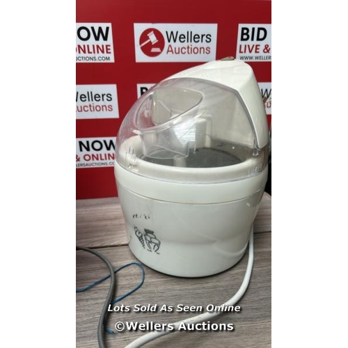 8112 - KENWOOD KHC29 ELECTRIC MIXER (NO POWER), ICE CREAM MAKER AND VARIOUS KITCHEN ACCESSORIES, ALL SHOW S... 