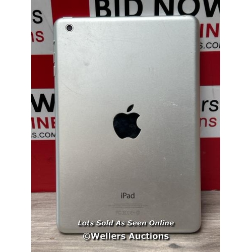 8124 - APPLE IPAD A1432 SN: F7NMMMBQF196, POWERS UP WITH SCREEN FAULT, ACTIVATION ACCOUNT LOCKED, WITHOUT C... 