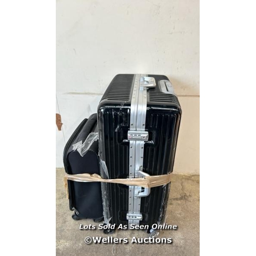 8152 - LARGE DIPLOMAT HARDSIDE SUITCASE AND ONE SMALL ANTLER SUITCASE, PRE-OWNED  / E31