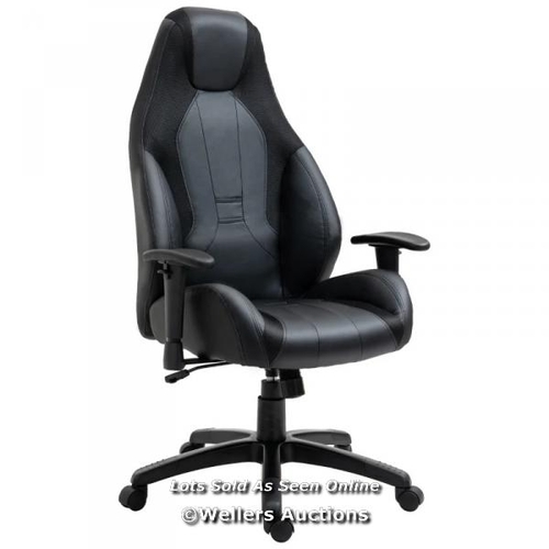 8239 - VINSETTO RACING GAMING CHAIR, MESH & FAUX LEATHER COMPUTER CHAIR WITH HIGH BACK, SWIVEL WHEELS, ADJU... 