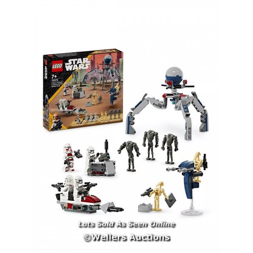 8273 - LEGO STAR WARS CLONE TROOPER & BATTLE DROID BATTLE PACK / NEW, MINOR BOX DAMAGE