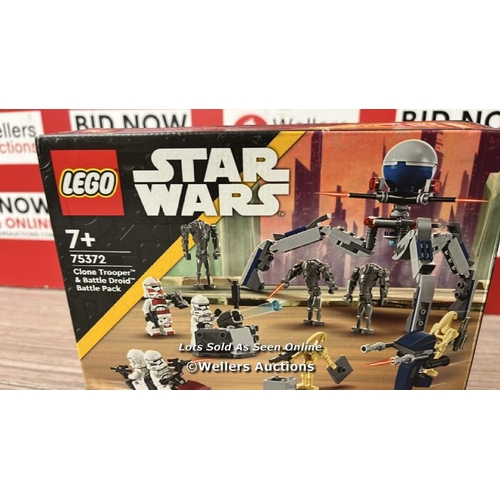 8273 - LEGO STAR WARS CLONE TROOPER & BATTLE DROID BATTLE PACK / NEW, MINOR BOX DAMAGE