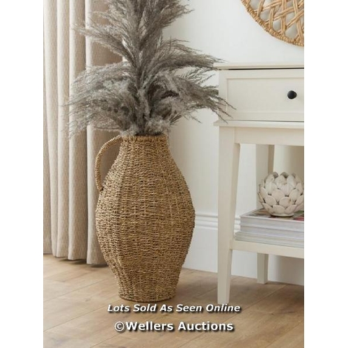 8293 - WOVEN VASE WITH HANDLE 52CM / NEW / C4