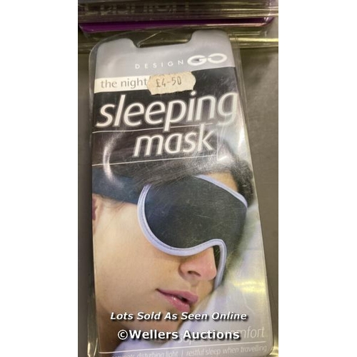 9510 - X3 NEW LEG WORKS INFLATABLE IN-FLIGHT EXERCISER, X1 NEW DESIGN GO SLEEPING MASK, X5 NEW DESIGN GO VE... 