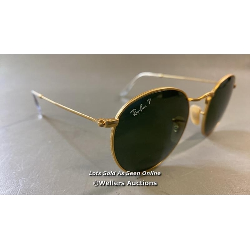 9531 - RAY-BAN RB3447 ROUND METAL SUNGLASSES