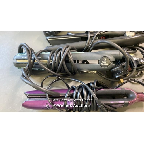 9558 - X6 HAIR STRAIGHTENERS INCL. REMINGTON, GHD, PARSUDON AND NICKY CLARKE