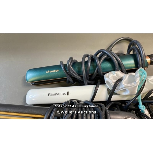 9558 - X6 HAIR STRAIGHTENERS INCL. REMINGTON, GHD, PARSUDON AND NICKY CLARKE