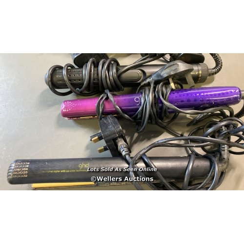 9560 - X5 GHD HAIR STRAIGHTENERS AND X1 JOSE EBER HAIR STRAIGHTENER