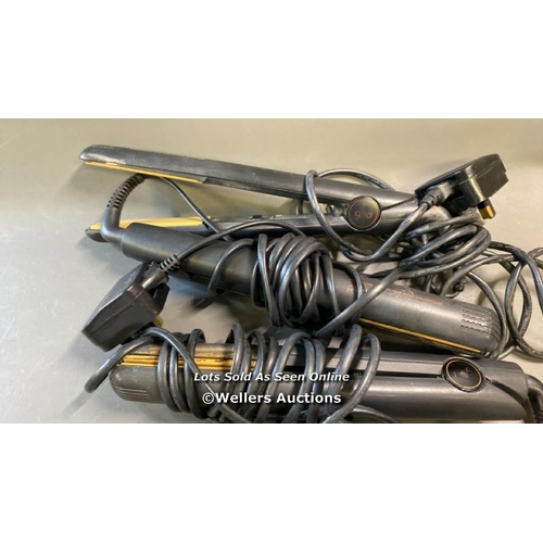 9560 - X5 GHD HAIR STRAIGHTENERS AND X1 JOSE EBER HAIR STRAIGHTENER