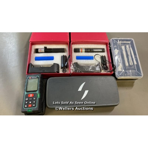 9583 - X1 SWYTCH BATTERY PACK, X1 PARKSIDE LASER DISTANCE MEASURER, X1 TOOLKIT AND X2 LASER POINTER