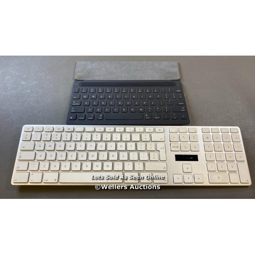 9587 - X2 APPLE KEYBOARDS INCL. MODELS A1243 AND A1829