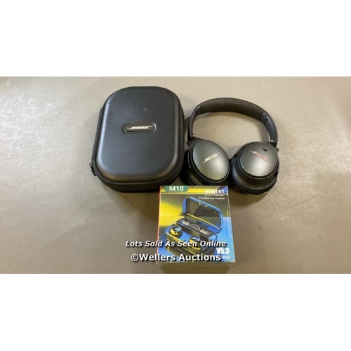 9611 - X1 NEW M10 EARBUDS AND X1 BOSE HEADPHONES