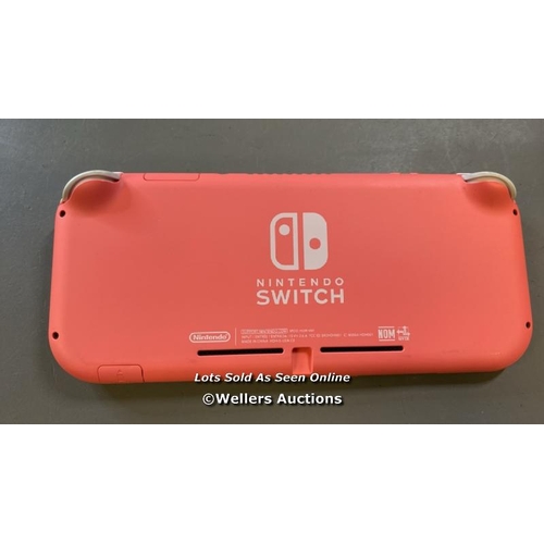 9705 - NINTENDO SWITCH LITE MODEL HDH-001/ SN: XJW10056951799 / RESTORED TO FACTORY DEFAULTS