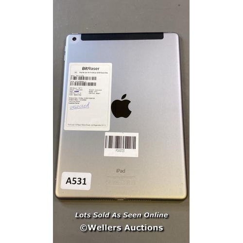 9718 - APPLE IPAD / 5TH GEN / A1823 / 32GB / SERIAL: GCGVRB6MHLJJ / I-CLOUD ACTIVATION UNLOCKED / RESTORED ... 