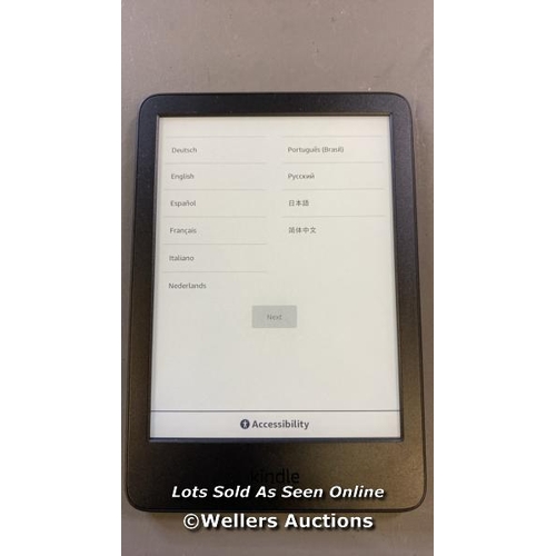 9726 - AMAZON KINDLE / 11TH GEN (2022) / C2V2L3 / RESTORED TO FACTORY DEFAULTS