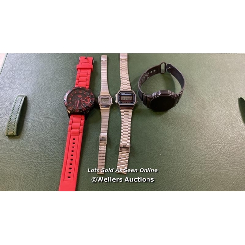 9786 - X4 WATCHES INCL. ADIDAS ADH2793, CASIO LA670WE AND CASIO A168