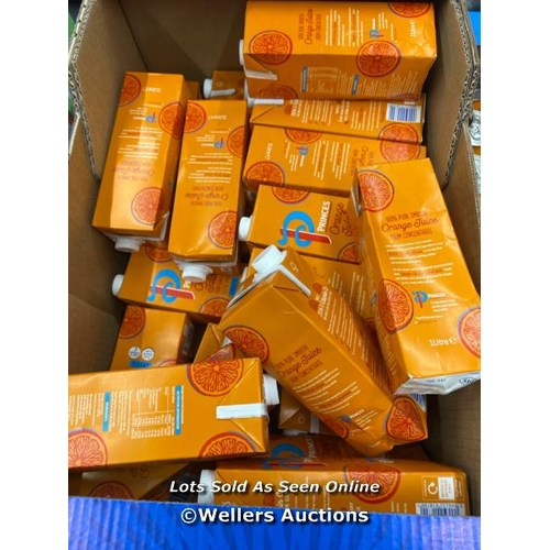 2091 - LARGE QUANTITY OF PRINCES ORANGE JUICE / 1L