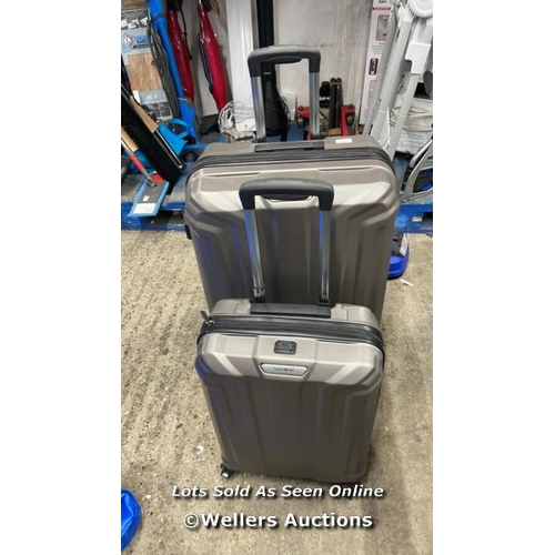 2249 - SAMSONITE ENDURE 2PC. HARDSIDE LUGGAGE SET / LARGE CASE DAMAGED / COMBINATION UNLOCKED (000) / P14