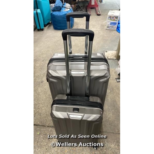 2251 - SAMSONITE ENDURE 2PC. HARDSIDE LUGGAGE SET / COMBINATION UNLOCKED (000) HANDLE DAMAGED SEE IMAGES / ... 