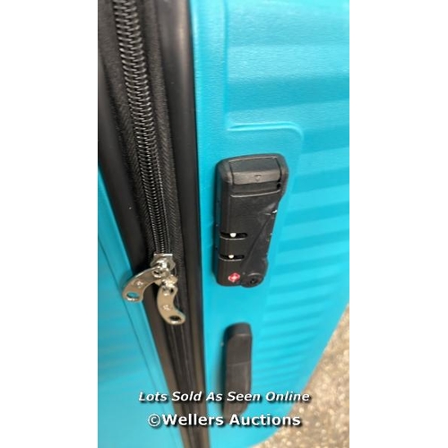 2283 - AMERICAN TOURISTER JETDRIVER LARGE 4 WHEEL SPINNER CASE / SIGNS OF USE / COMBINATION LOCKED / A23