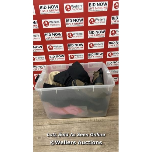 2297 - BOX CONTAINING MOSTLY NEW CLOTHING