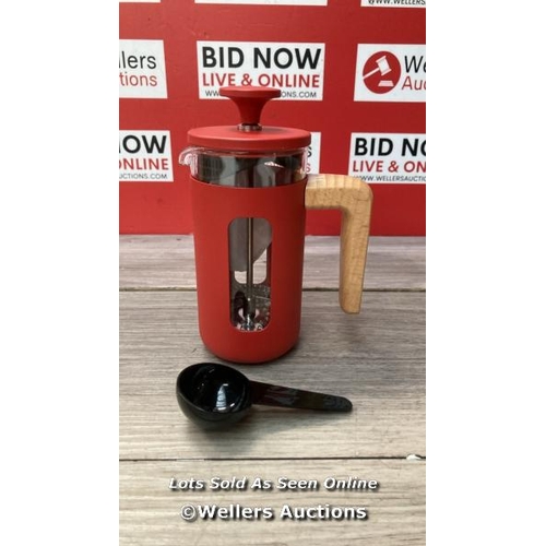 3008 - CAFETIERE, RED / NEW OPEN BOX / SEE IMAGES / H7