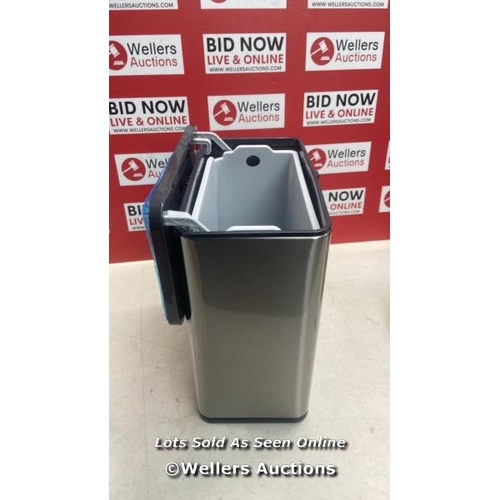 3103 - ADDIS FOOD WASTE COMPOST RECYCLER CADDY EASY HANG WITH LIFTING LID, STAINLESS STEEL, 7 LITRE, 518721... 