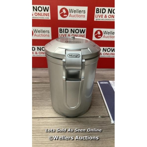 3116 - DE'LONGHI 5513290061 500G VACUUM COFFEE CANISTER / APPEARS NEW / SEE IMAGES / H19