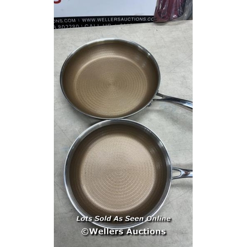 786 - MASTERPRO STAINLESS STEEL ALUMINIUM FRYING PANS