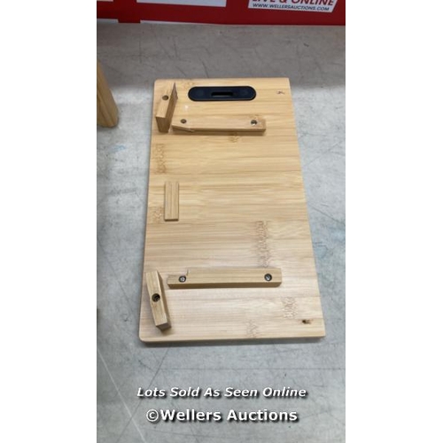 791 - WOODEN LAP TRAY WITH DRAWER