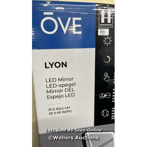 915 - OVE LYON LED LEANER MIRROR, 51 X 152 CM