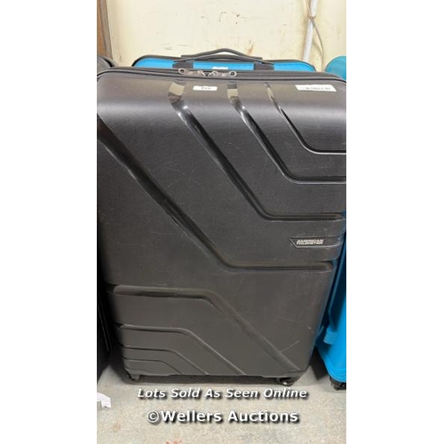 928 - AMERICAN TOURISTER JETDRIVER LARGE 4 WHEEL SPINNER CASE